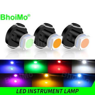 Bhoimo T3 5050 led T4.7 เครื่องปรับอากาศภายในรถยนต์ ตําแหน่งเกียร์คลัสเตอร์เกจไฟ T4.2 รถจักรยานยนต์แดชบอร์ดโคมไฟ 3030 เมตรแผงลิ่มเตือนแผ่นหลอดไฟ DC12V