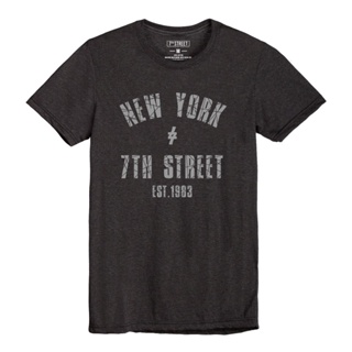 พร้อมส่ง ผ้าฝ้ายบริสุทธิ์ 7th Street (Basic) เสื้อยืด รุ่น MYC102 สีเทาดำ T-shirt
