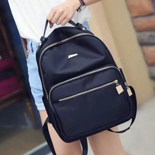 กระเป๋าแฟชั่น Backpack Bag กระเป๋า กระเป๋าเป้ผู้หญิง สีดำ 8029 กระเป๋าสะพายหลัง