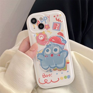 Cute Graffiti Monster Bracket Phone Case For Iphone 1314 Phone Case for iphone 12promaxr Protective Case 876plus Drop-Resistant