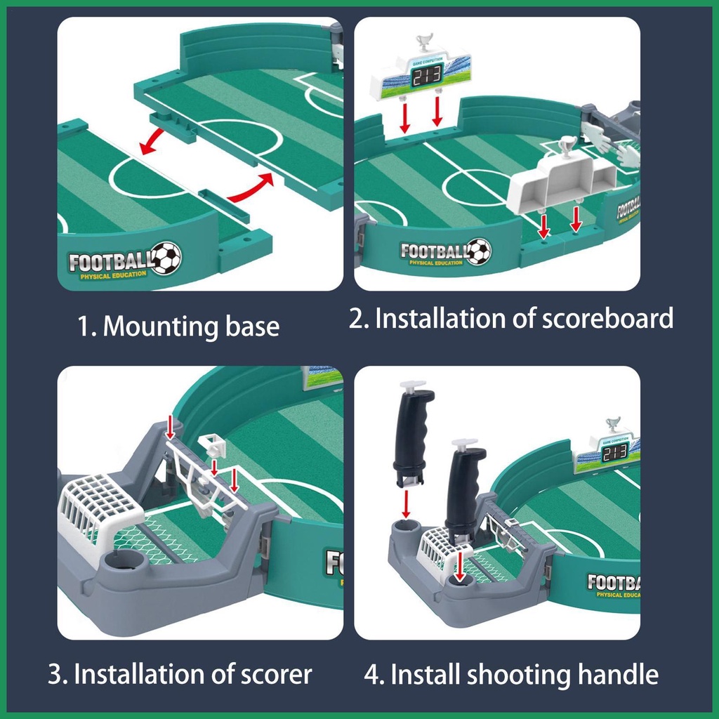 เกมโต๊ะฟุตบอลเดสก์ท็อปฟุตบอลมินิเกมกระดานกีฬาในร่ม-foosball-table-soccer-pinball-สำหรับการโต้ตอบระหว่างผู้ปกครองและเด็ก