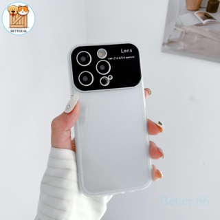 เคสโทรศัพท์มือถือ TPU นิ่ม แบบใส กันกระแทก ป้องกันกล้อง ขนาดใหญ่ หรูหรา สําหรับ IPhone11 12 13 14 Pro Max 14 Plus