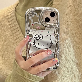 Silver Electroplated Kitty Cat Phone Case for Iphone 14promax Phone Case for Iphone13 12/11