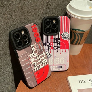 Tnf เคสโทรศัพท์มือถือแบบนิ่ม TPU กันกระแทก กันรอยกล้อง ลายผิวหนัง สําหรับ iPhone 14 Pro Max 13 12 11 Pro X XS XR 7 8 Plus SE