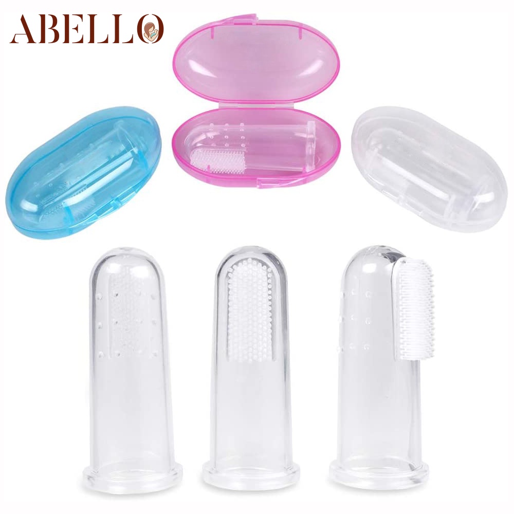 abello-แปรงสีฟันเด็ก-แปรงสีฟันซิลิโคน-แบบสวมนิ้ว-สําหรับเด็ก-แปรงเหงือก-ทําความสะอาดลิ้นเด็ก-นุ่มและปลอดภัย