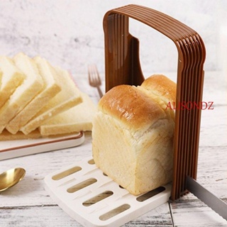 ALISONDZ Foldable Bread Cutter Practical Baking Tool Toast Slicer Cutting Rack Slicing Plastic Loaf Kitchen Accessories
