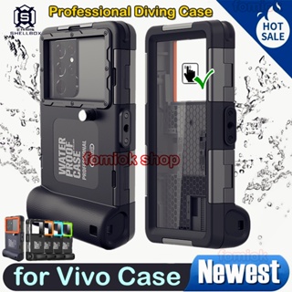 [SHELLBOX] Newest Upgrade Professional Diving Phone Case for Vivo X90 Pro + V21 Y55 Y53 Y51 Y33 Y31 Y20 Y21 Y16 Y15 Y12 Y11 V25 Casing 15M Underwater Super Waterproof Depth Cover