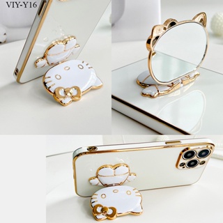 VIVO Y35 Y22 Y22S Y16 เคสวีโว่ สำหรับ Case Cartoon Anime Cats Mirror Bracket เคส เคสโทรศัพท์ เคสมือถือ