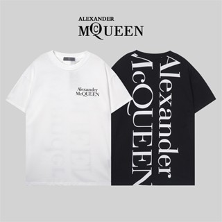 Alex-ander &amp; Mc-queen* เสื้อยืดแขนสั้น เทรนด์ใหม่ล่าสุด แฟชั่นระดับไฮเอนด์Ugdtut