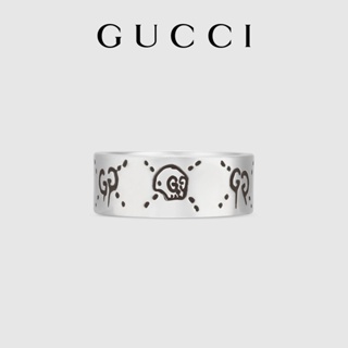 [พร้อมส่ง] Gucci GucciGhost แหวนเงิน