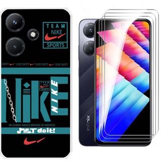 สําหรับ Infinix Hot 30 30i 30 Play เคส ซิลิโคนนิ่ม ฝาหลัง การ์ตูน เคสโทรศัพท์ นวัตกรรม พร้อมฟิล์มกระจกนิรภัย