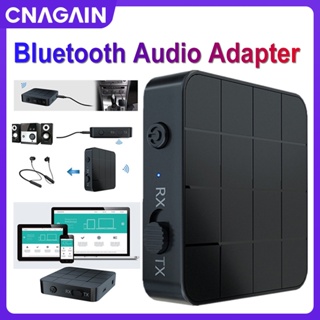 Cnagain 2-in-1 อะแดปเตอร์รับส่งสัญญาณเสียงบลูทูธ 5.0 AUX RCA ไร้สาย 3.5 มม. สําหรับ PC Headphon TV