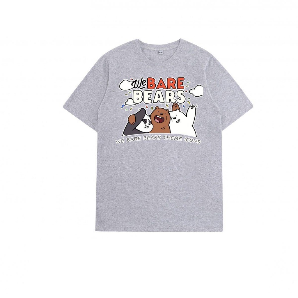 อนิเมะ-we-bare-bears-เสื้อยืดแขนสั้นสำหรับเคอร์รี่เทรนด์-ผู้ชายและผู้หญิงใส่เสื้อผ้าหมี-เกม