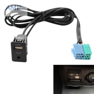 ⚡READYSTOCK⚡3.5mm + USB Port AUX USB Cable AUX USB Port Adapter Cable Car Accessories