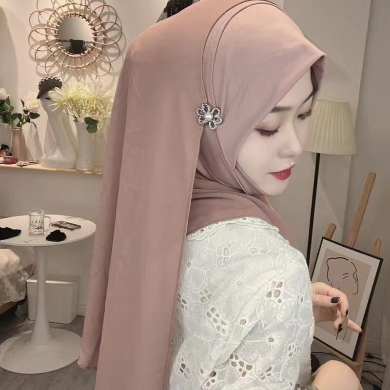 พร้อมส่ง-ใหม่-tudung-ผ้าคลุมฮิญาบ-สองแบบ-ผ้าพันคอ-ผ้าชีฟอง-แบบนุ่ม-ผ้าคลุมศีรษะ-แบบยาวและสั้น