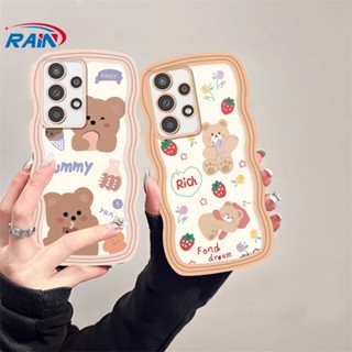 เคสโทรศัพท์มือถือ TPU ลายหมีน่ารัก สําหรับ Samsung A14 A04 A04E M23 A13 A03S A53 A73 A33 A02 A50S A30S A23 A22 A21S A12 A02S A11 A51 A10 A30 A52 A52S M12 A71 A53 A32