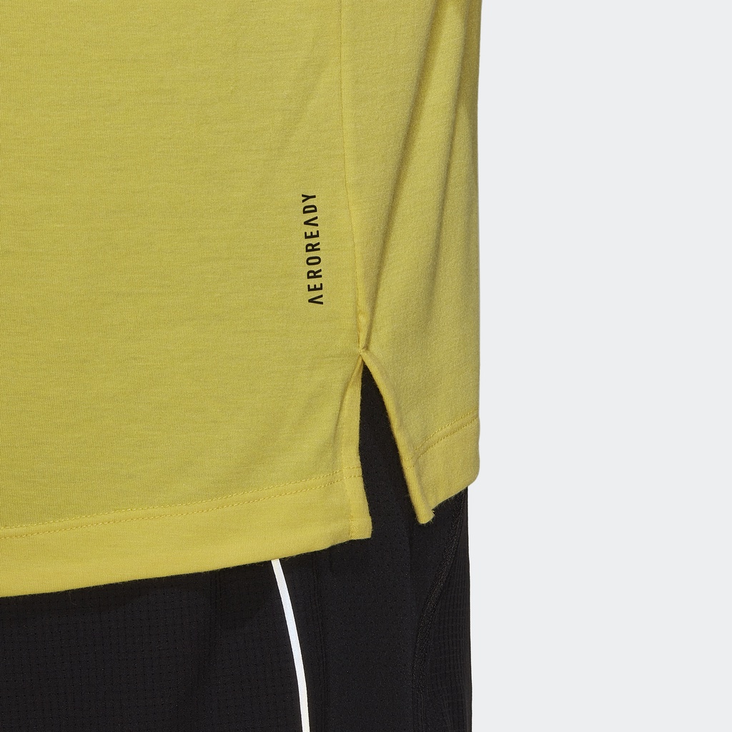 adidas-เทรนนิง-เสื้อยืดเทรนนิง-train-icons-3-bar-ผู้ชาย-สีเหลือง-hk9530