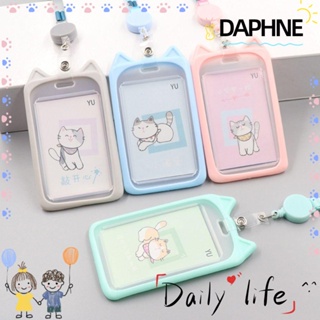 Daphne กระเป๋าใส่บัตรเครดิตลายการ์ตูนแมวน่ารักหลากสี 1 ชิ้นสําหรับเด็ก