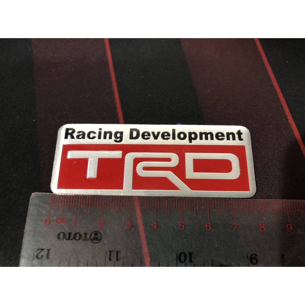 โปรโมชั่นสุดคุ้ม-ป้าย-trd-อลูมิเนียม-racing-development-ขนาด-8-x-3-cm-จำนวน-1-ชิ้น-มาร้านนี่จบในที่เดียว