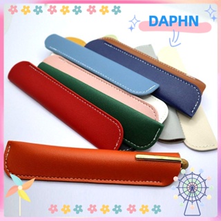 DAPHS เคสหนัง PU ขนาด 16x3.5 ซม. สําหรับใส่ปากกา สัญลักษณ์ 2 ชิ้น