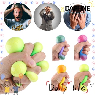 DAPHNE Children TPR Squeeze Balls Kids Soft Foam Fidget Toys Stress Relief Adults Funny Decompression Toy Colorful ball Change Color/Multicolor