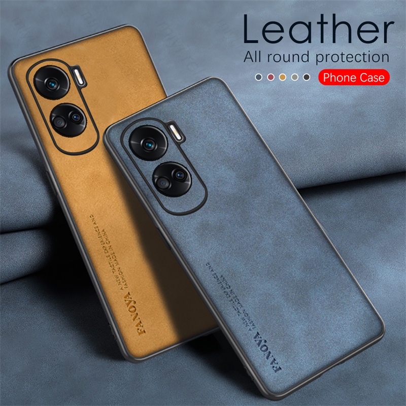 For Honor 90 Lite / Magic6 5 Lite Shockproof Sheep Skin Leather Thin Case  Cover