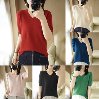 เสื้อกันหนาวลําลอง ผ้ายืด แฟชั่นฤดูใบไม้ผลิ และฤดูหนาว สําหรับวันหยุด