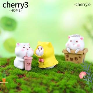 Cherry3 ฟิกเกอร์แมวน่ารัก สําหรับตกแต่งบ้าน สวน