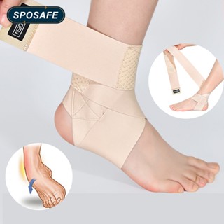 Sposafe สนับข้อเท้า ซัพพอร์ตข้อเท้า สําหรับผู้หญิง และผู้ชาย สําหรับบาสเก็ตบอล ฟุตบอล วอลเลย์บอล วิ่ง ขี่จักรยาน 1 ชิ้น