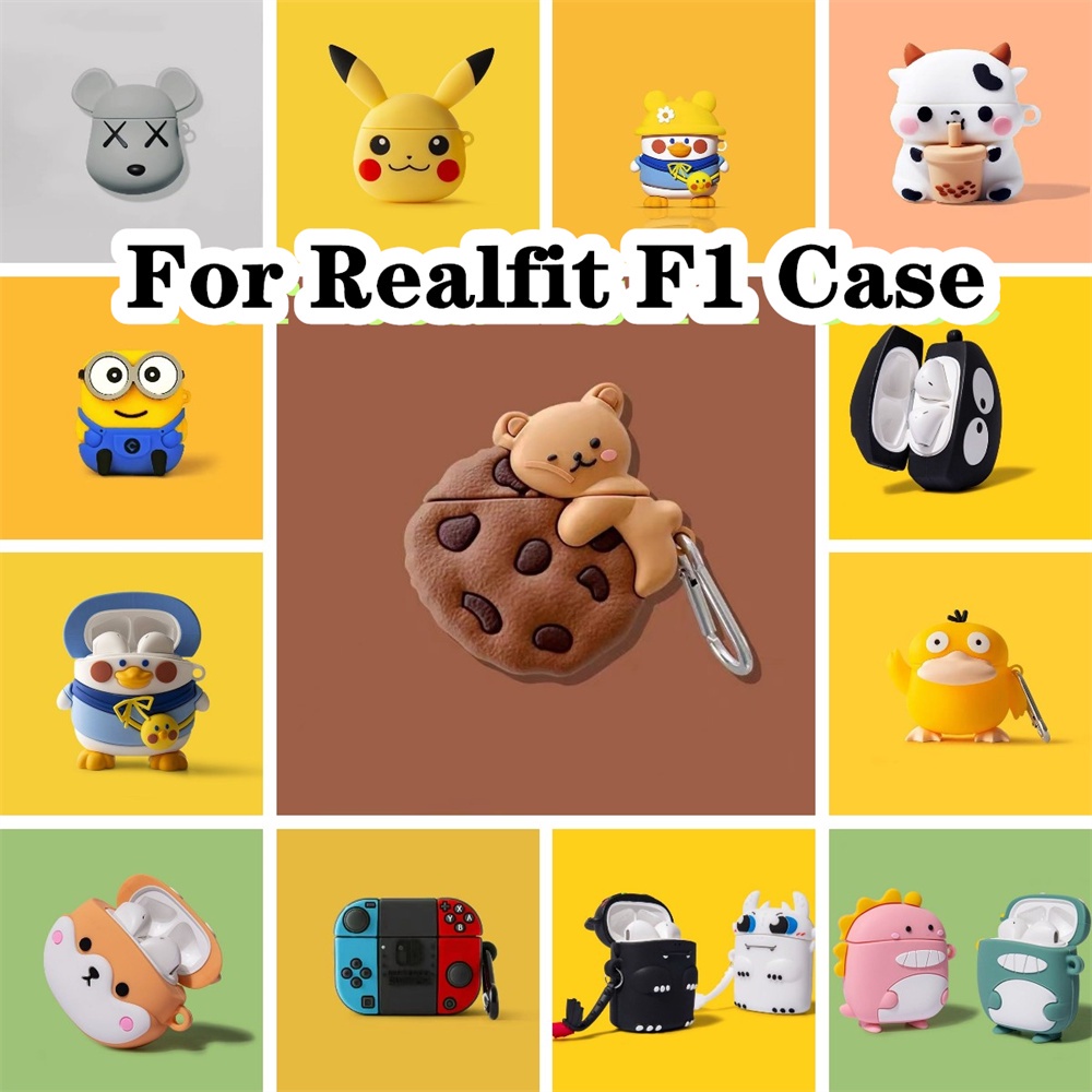 จัดส่งรวดเร็ว-เคสหูฟัง-แบบนิ่ม-ลายการ์ตูน-สําหรับ-realfit-f1-realfit-f1