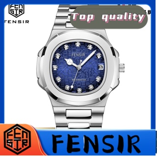 Fensir FENSIR พร้อมส่ง นาฬิกาข้อมือควอตซ์แฟชั่น สายแสตนเลส มีปฏิทิน สไตล์นักธุรกิจ สําหรับบุรุษ นักเรียน