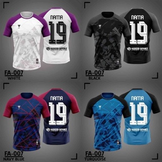 เสื้อยืดแขนสั้น พิมพ์ลาย JERSEY MURAH BAJU NAMA SENDIRI JERSI LELAKI สําหรับผู้ชาย และผู้หญิง