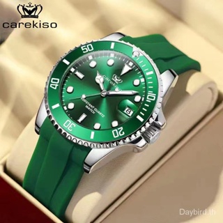 ของแท้ CAREKISO Swiss Brand [พร้อมส่ง] 901 นาฬิกาข้อมือ สายซิลิโคน เรืองแสง กันน้ํา ปฏิทิน สําหรับผู้ชาย