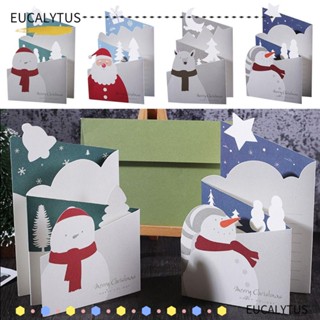 Eutus โปสการ์ด ลาย Merry Christmas 5 ชิ้น