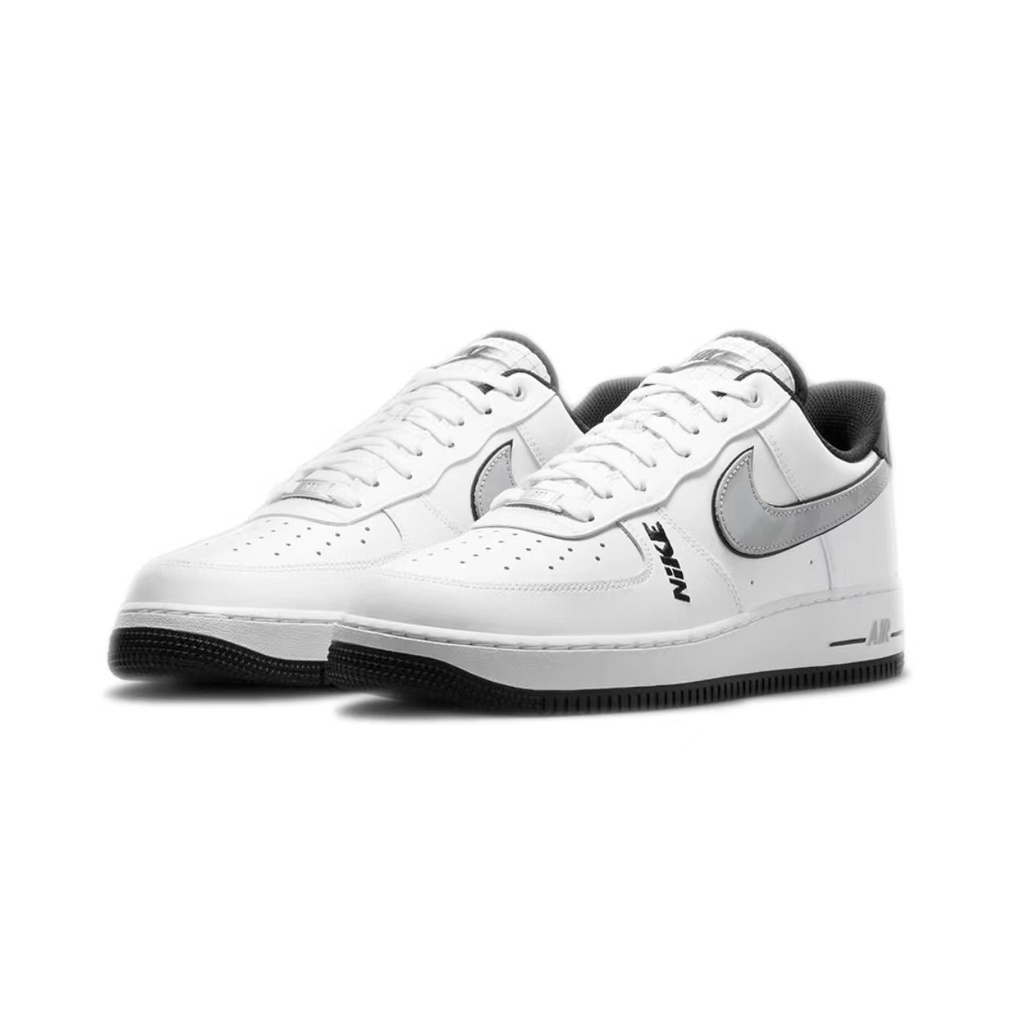 ของแท้100-nike-air-force-1-low-07-lv8-white-black-dc8873-101-sneakers