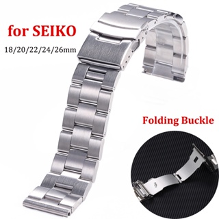 สายนาฬิกาข้อมือ สเตนเลส 316L สําหรับ Seiko 5 SKX007 SKX009 SKX013