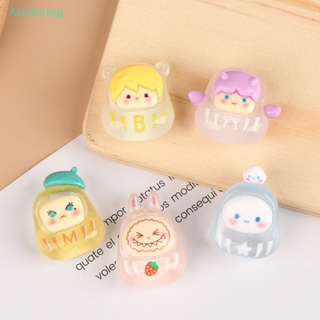 &lt;Arichsing&gt; จี้ตุ๊กตาเรซิ่น รูปผลไม้น่ารัก เรืองแสง DIY 5 ชิ้น