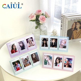 Caiul 3 in 1 กรอบรูปอะคริลิคใส ขนาดเล็ก 3 นิ้ว 3 ช่อง สําหรับฟิล์ม