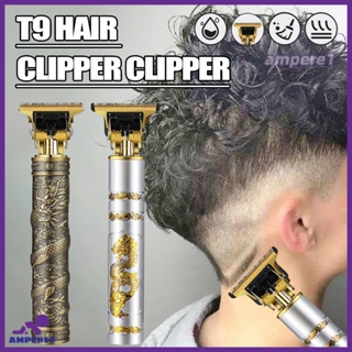 ผู้ชายตัดผม Retro T9 ผม Trimmer มีดโกนมืออาชีพ Trimmer Kemei Heyar เครื่องตัดผมไร้สาย Clipper Beard Man Shaving - AME1
