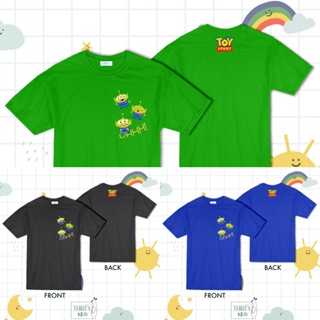 เสื้อยืดผ้าฝ้ายพิมพ์ลายขายดี เสื้อยืดเด็กลาย Toy story Greenman (ผ้าCotton+Poly ผ้านุ่ม ถนอมผิวใส่สบาย )