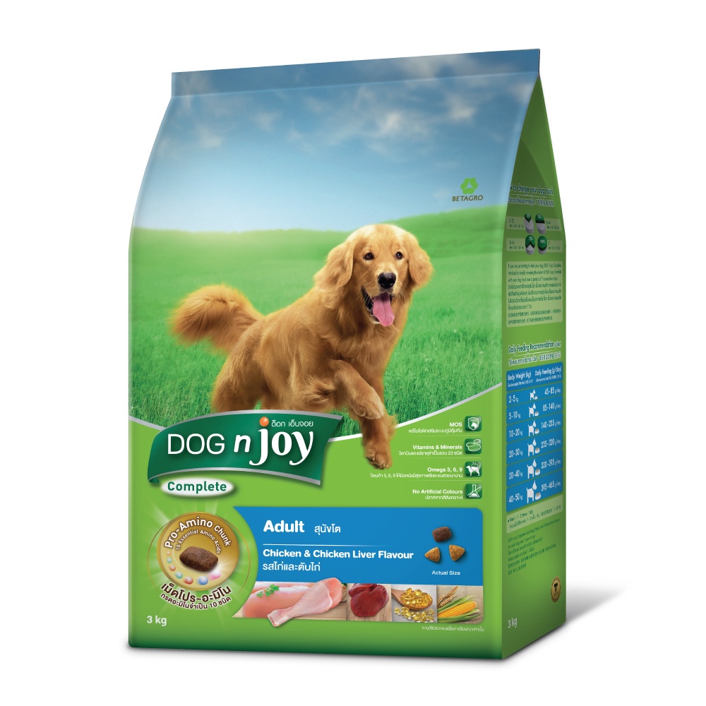 dog-n-joy-ด็อก-เอ็นจอย-คอมพลีท-รสไก่และตับไก่-3kg