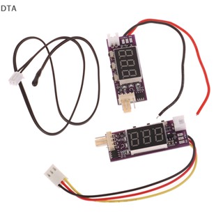 Dta พัดลมควบคุมอุณหภูมิดิจิทัล DC12V PWM 4 สาย ขนาดเล็ก รองรับ 3A