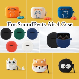 【จัดส่งด่วน】เคสหูฟัง แบบนิ่ม ลายการ์ตูน สําหรับ SoundPeats Air 4 SoundPeats Air 4