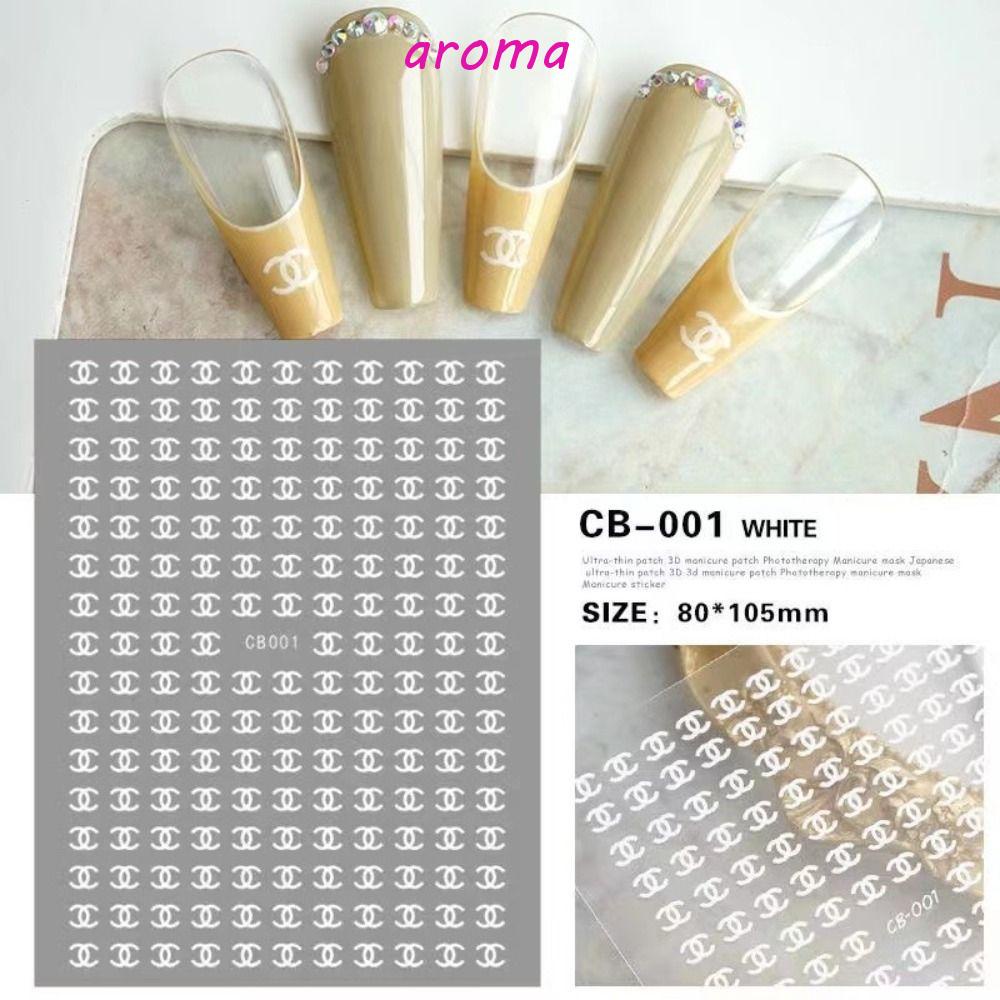 aroma-สติกเกอร์ติดเล็บ-diy-พร้อมกาวด้านหลัง-สไตล์ญี่ปุ่น-สําหรับตกแต่งเล็บ