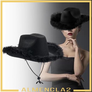 [Almencla2] หมวกคาวบอย กันแดด น้ําหนักเบา ทนทาน เครื่องประดับ สําหรับผู้ชาย และผู้หญิง ใส่ไปงานรื่นเริง