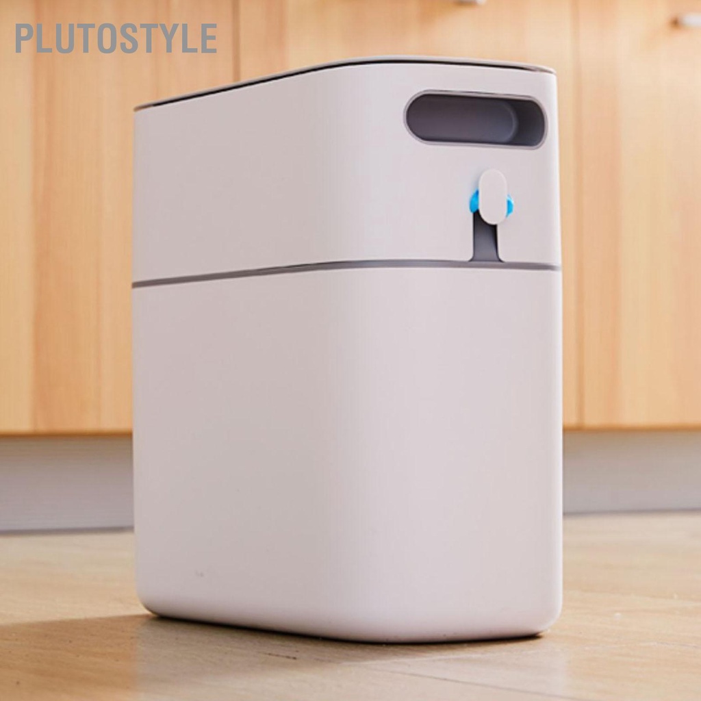 plutostyle-ถังขยะแคบสำหรับห้องน้ำในครัวเรือนสามารถบรรจุถังขยะอัตโนมัติถังขยะพร้อมฝาปิดผนึก