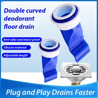 Anti-Deodorant Floor Drain Handwater Channel Plug Water Sink ท่อระบายน้ำ【 Blue】