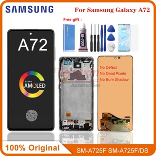 อะไหล่หน้าจอสัมผัส LCD 6.7 นิ้ว สําหรับ Samsung Galaxy A72 A725 A725F DS Galaxy A72 A725F