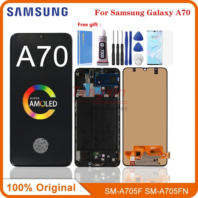 อะไหล่หน้าจอสัมผัส-lcd-amoled-6-7-นิ้ว-สําหรับ-samsung-galaxy-a70-a705-galaxy-a70-a705f-a705fn