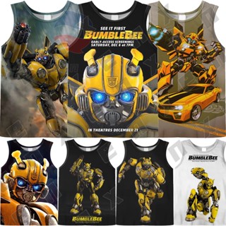 เสื้อยืดแขนสั้น พิมพ์ลาย Transformers Bumblebee เหมาะกับของขวัญวันเกิด แฟชั่นฤดูร้อน สําหรับเด็กผู้ชาย และเด็กผู้หญิง อายุ 3-13 ปี